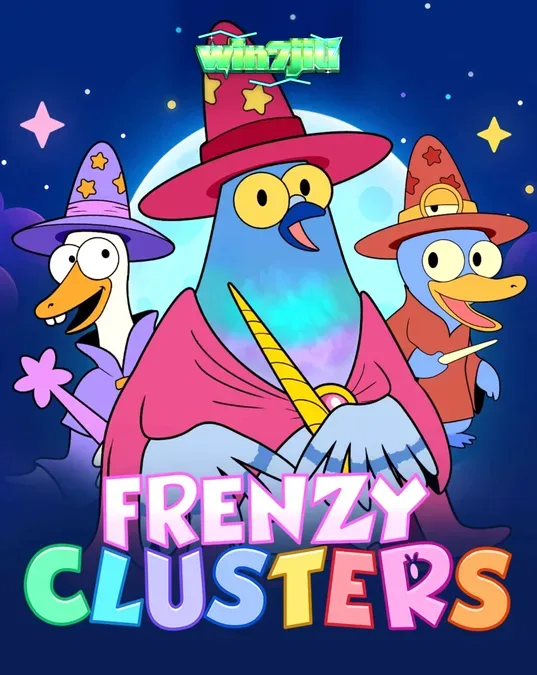Makulay at mahiwagang grid ng Frenzy Clusters slot